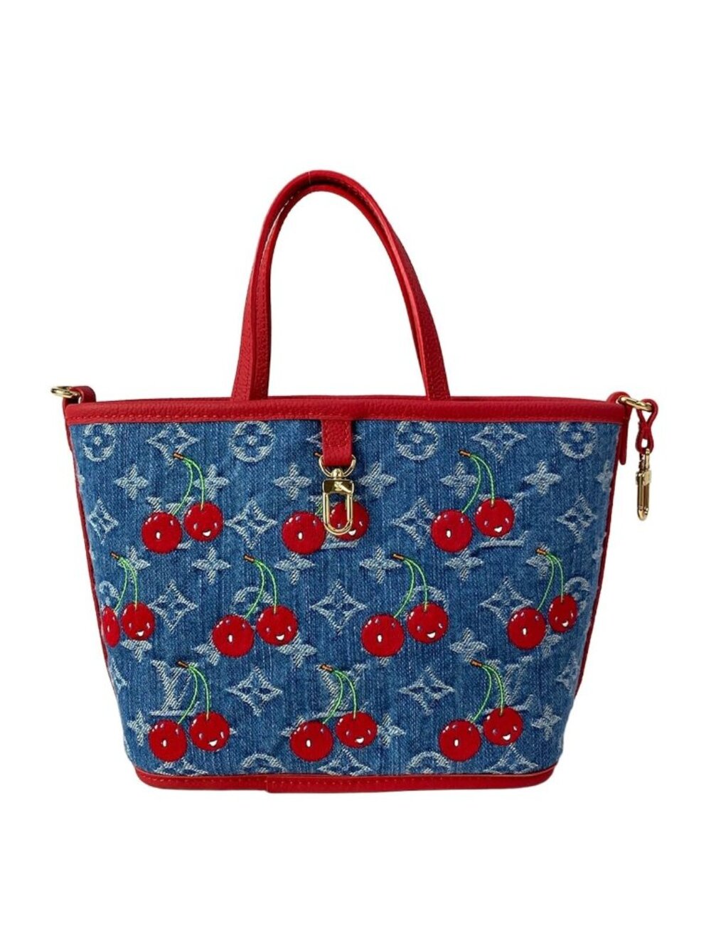 Louis Vuitton Tote Bag Monogram Cherry LV Takashi Murakami Neverfull Inside